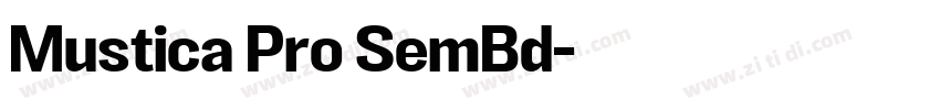 Mustica Pro SemBd字体转换
